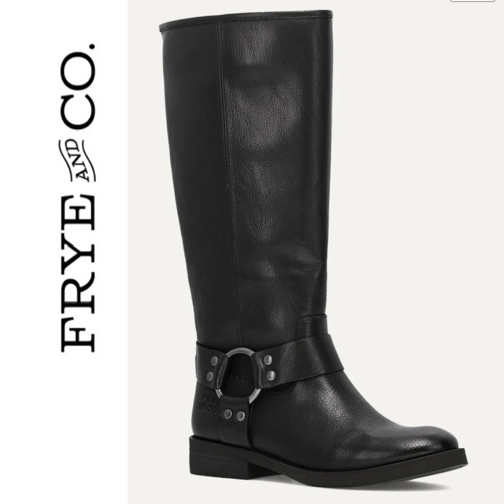 FRYE AND CO. Kellie Harness Vegan Leather Tall Boots